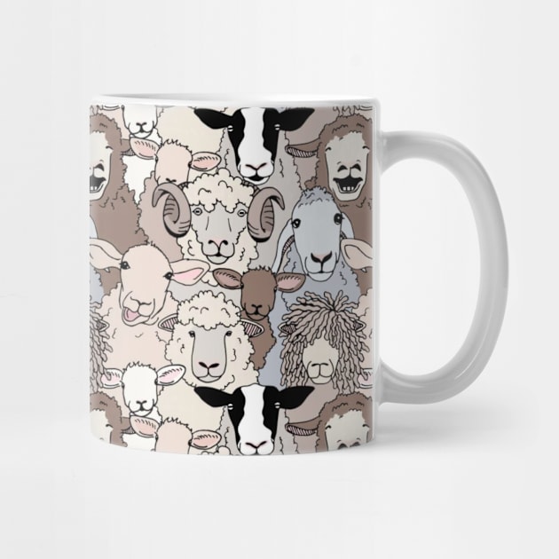 Funny Flock of Sheep by cottoncanvas